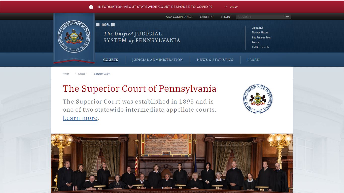 Superior Court | Courts | Unified Judicial System of Pennsylvania